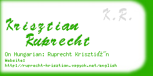 krisztian ruprecht business card